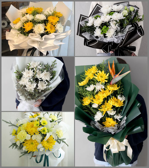 湖北黄冈市英山县方家咀乡簰形垸村白事花束代送